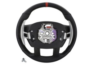 Ford F-150 Steering Wheel Kit - Ford Racing - Raptor Style - Black with Red Sightline - `15-`18 Ford F-150 Steering Wheel Kit - Ford Racing - Raptor Style - Black with Red Sightline - `15-`18